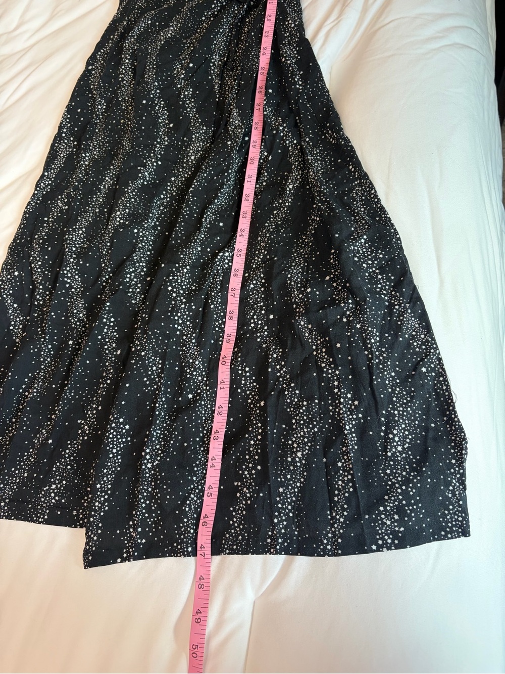 Disturbia Celestial Star Print Wrap Maxi Dress Black Witchy Goth US 8 - Picture 4 of 12